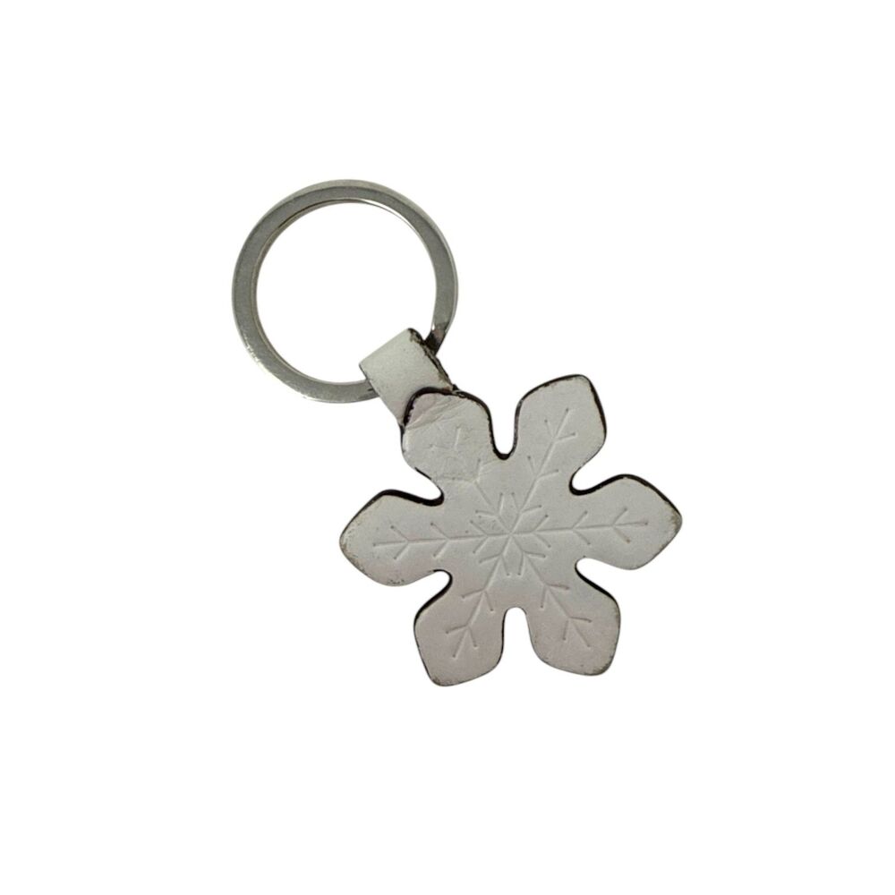 Coach Snowflake Purse Charm Key Ring Vintage Holiday collectors edition